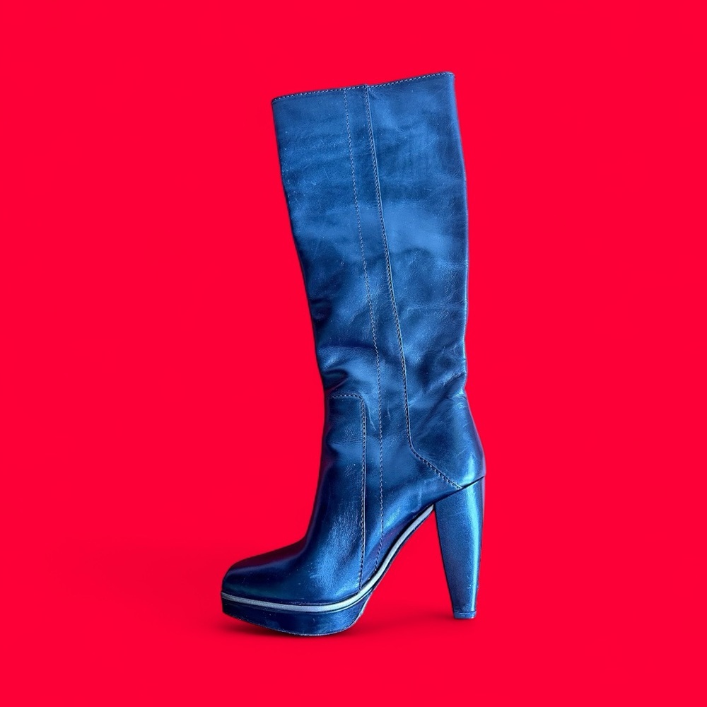 Hugo Boss Blue Ankle Boots